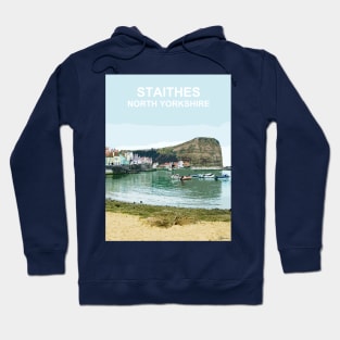 Staithes North Yorkshire. Travel poster Hoodie